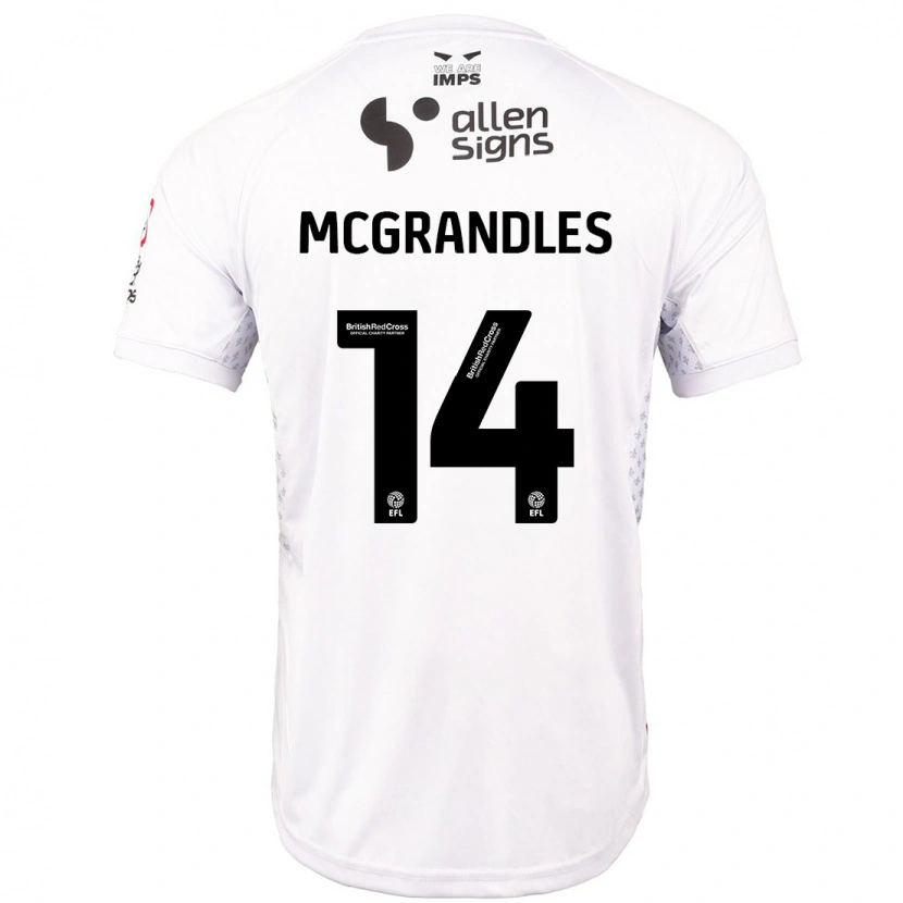 Danxen Women Conor Mcgrandles #14 Red White Away Jersey 2024/25 T-Shirt