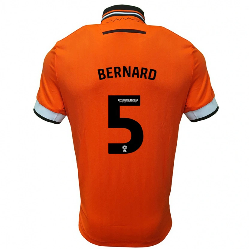 Danxen Women Di'shon Bernard #5 Orange White Away Jersey 2024/25 T-Shirt