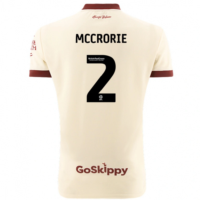 Danxen Women Ross Mccrorie #2 Cream White Away Jersey 2024/25 T-Shirt