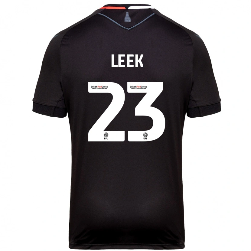 Danxen Women Ellie Leek #23 Black Away Jersey 2024/25 T-Shirt