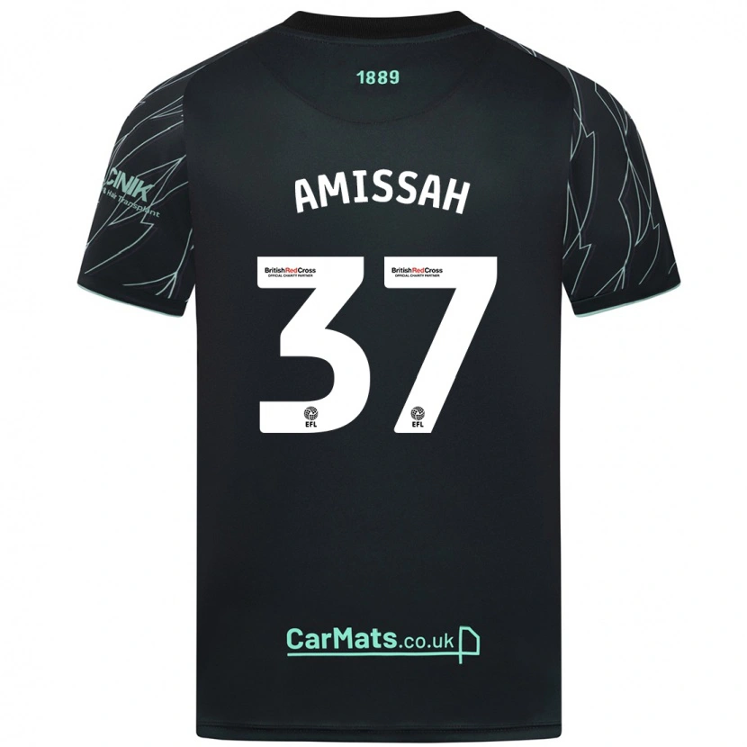 Danxen Women Jordan Amissah #37 Black Green Away Jersey 2024/25 T-Shirt