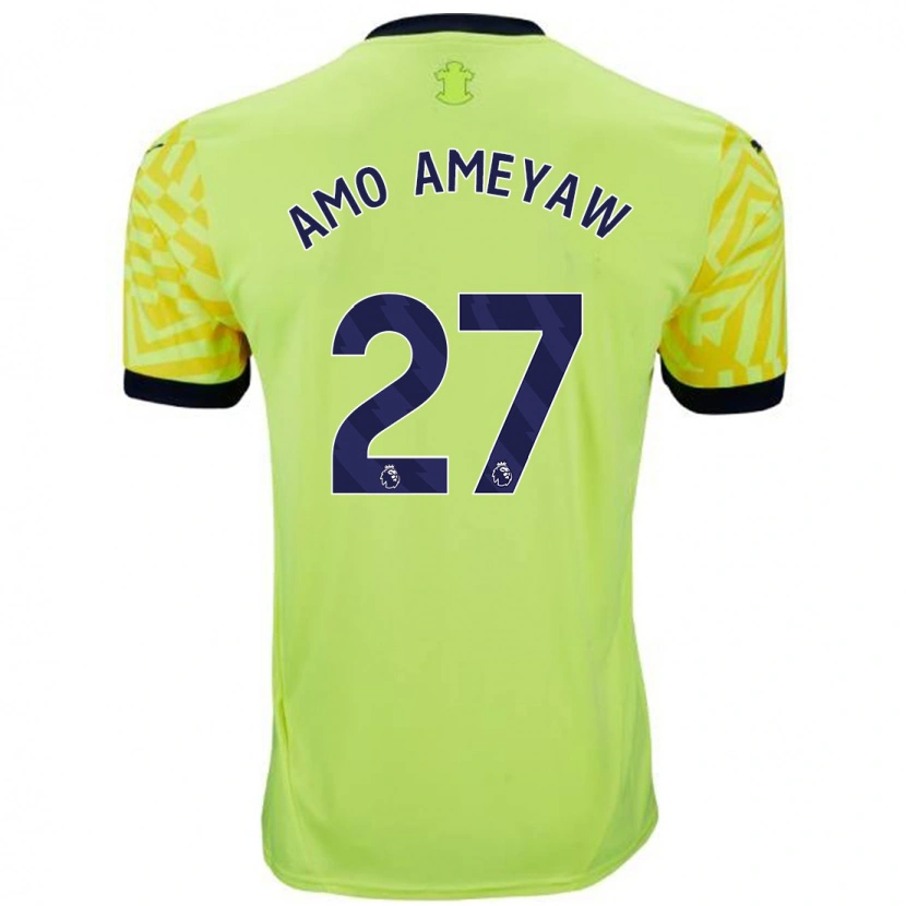 Danxen Women Samuel Amo-Ameyaw #27 Yellow Away Jersey 2024/25 T-Shirt