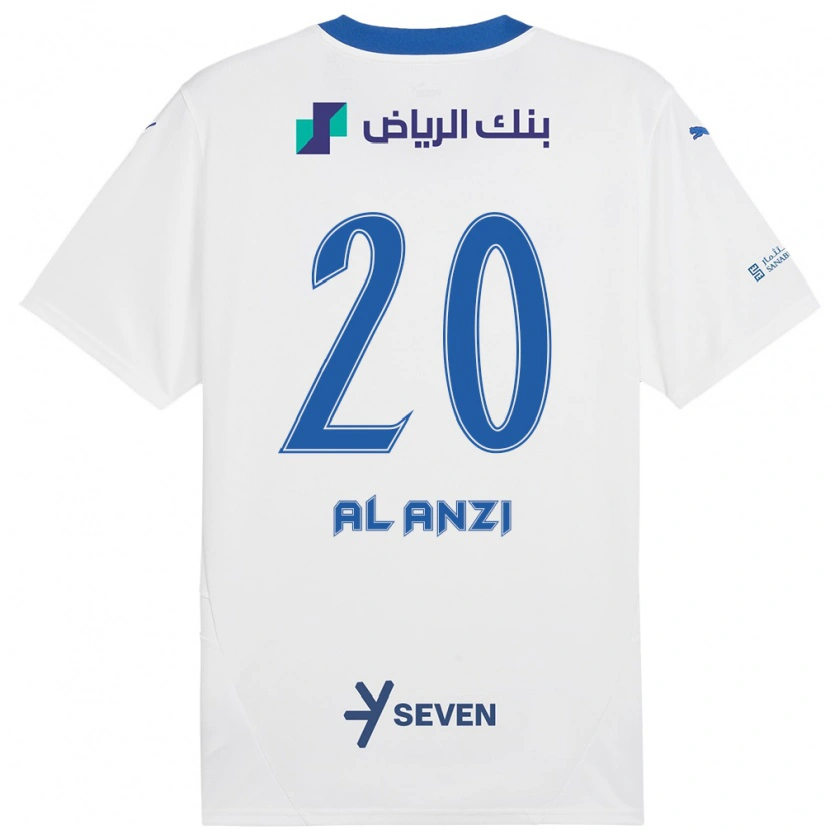 Danxen Women Areej Al-Anzi #20 White Blue Away Jersey 2024/25 T-Shirt