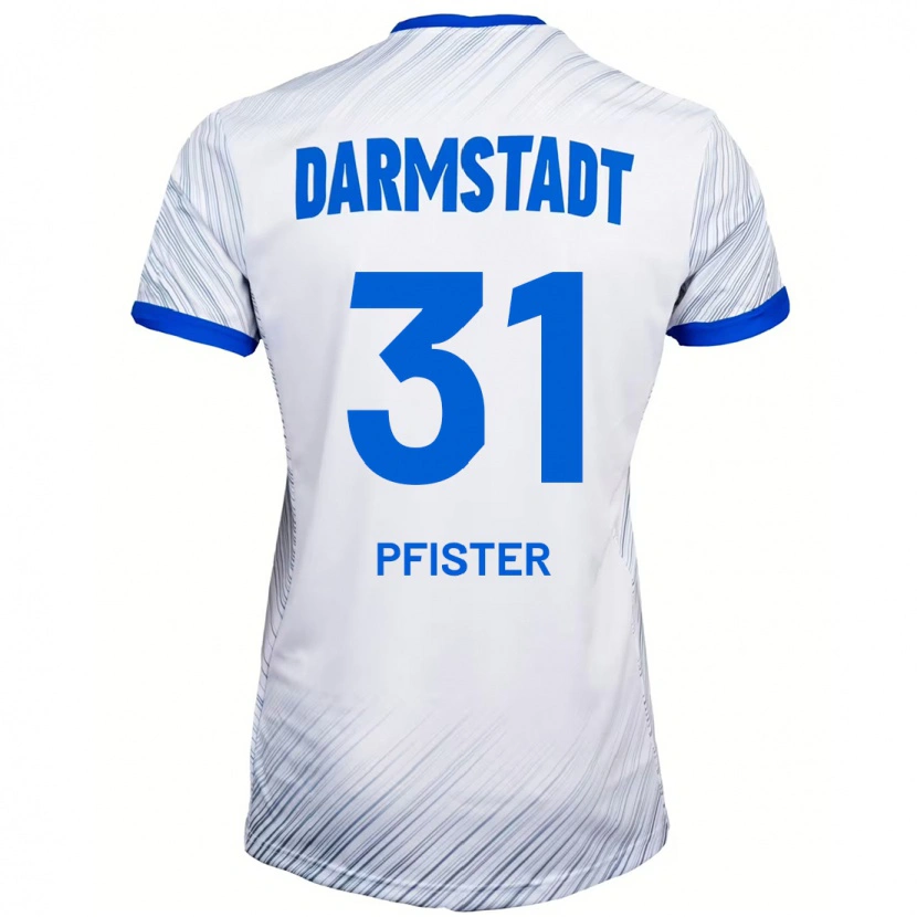 Danxen Women Max Pfister #31 White Blue Away Jersey 2024/25 T-Shirt