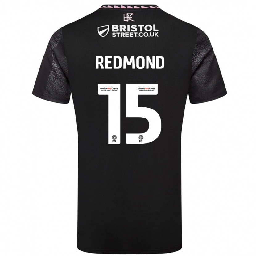 Danxen Women Nathan Redmond #15 Black Away Jersey 2024/25 T-Shirt