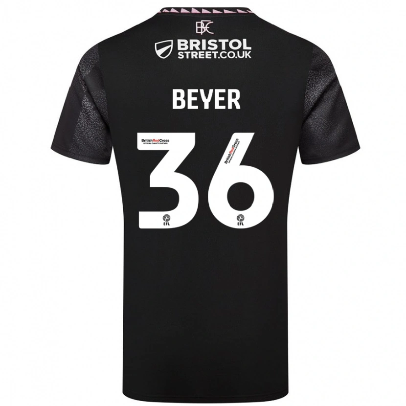 Danxen Women Jordan Beyer #36 Black Away Jersey 2024/25 T-Shirt