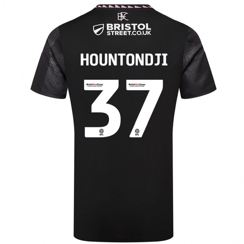 Danxen Women Andreas Hountondji #37 Black Away Jersey 2024/25 T-Shirt