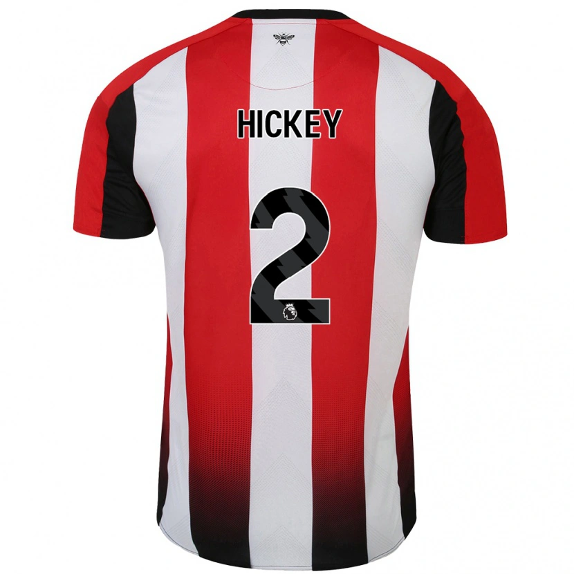 Danxen Kid Aaron Hickey #2 Red White Home Jersey 2024/25 T-Shirt