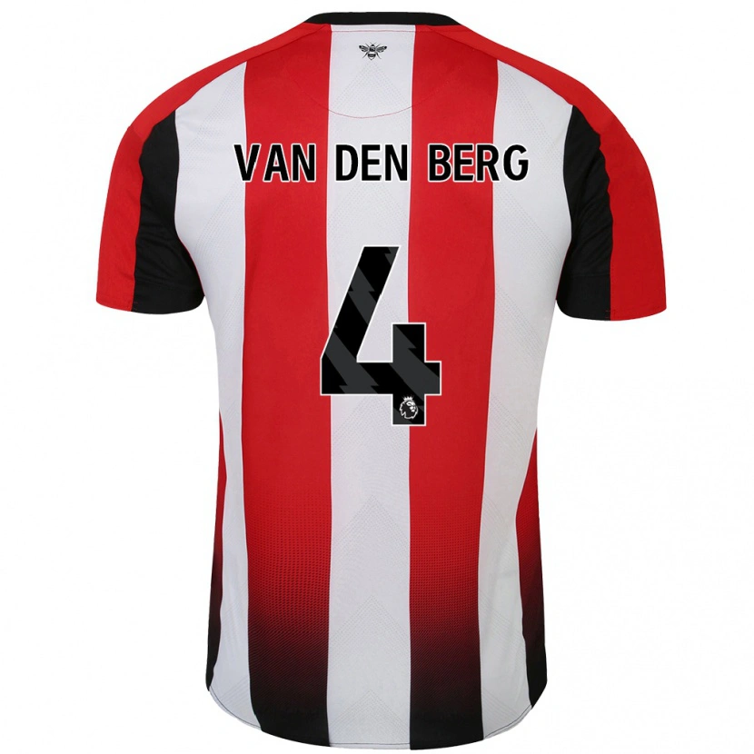 Danxen Kid Sepp Van Den Berg #4 Red White Home Jersey 2024/25 T-Shirt