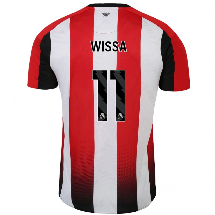 Danxen Kid Yoane Wissa #11 Red White Home Jersey 2024/25 T-Shirt