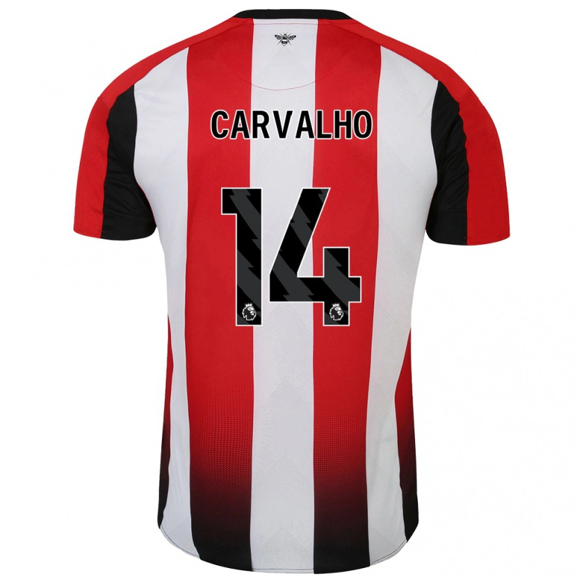 Danxen Kid Fábio Carvalho #14 Red White Home Jersey 2024/25 T-Shirt