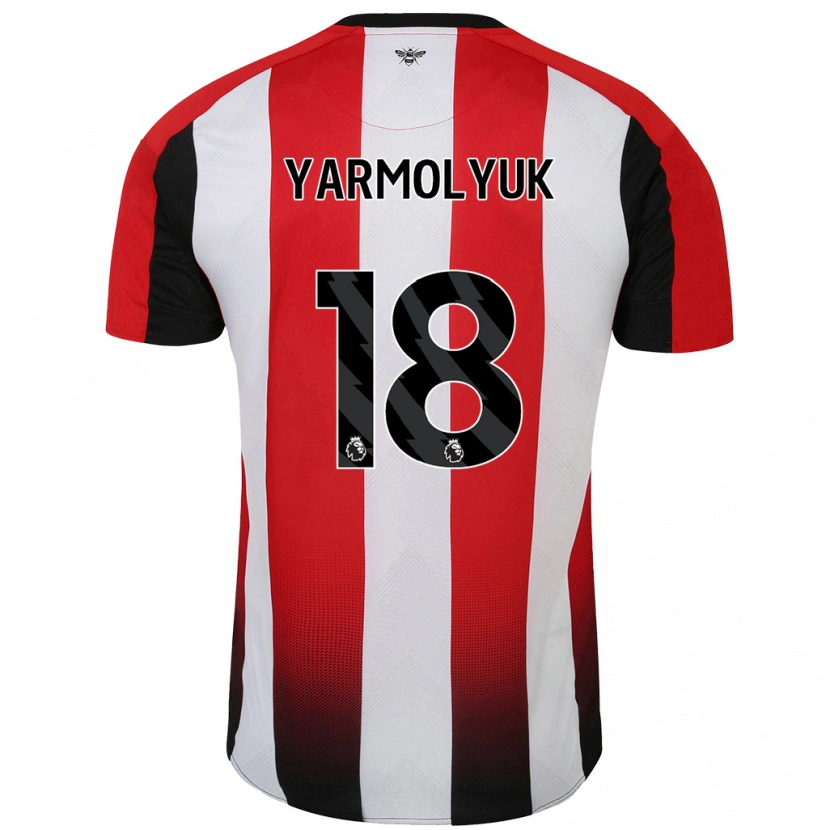 Danxen Kid Yegor Yarmolyuk #18 Red White Home Jersey 2024/25 T-Shirt