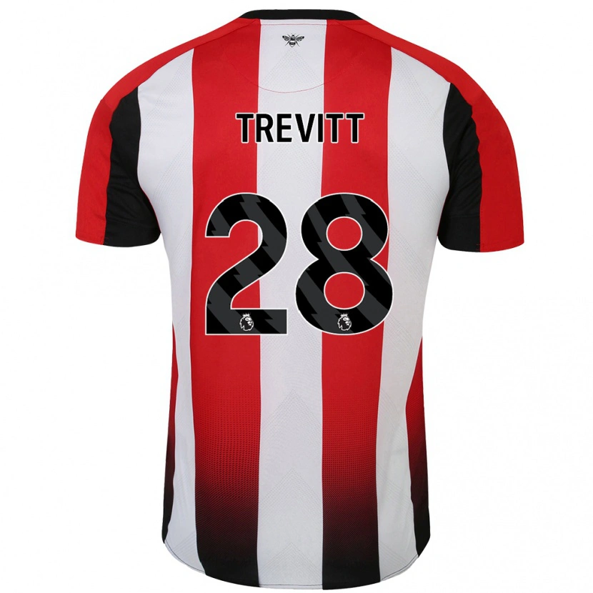 Danxen Kid Ryan Trevitt #28 Red White Home Jersey 2024/25 T-Shirt