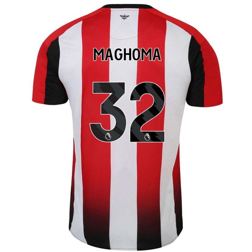 Danxen Kid Paris Maghoma #32 Red White Home Jersey 2024/25 T-Shirt