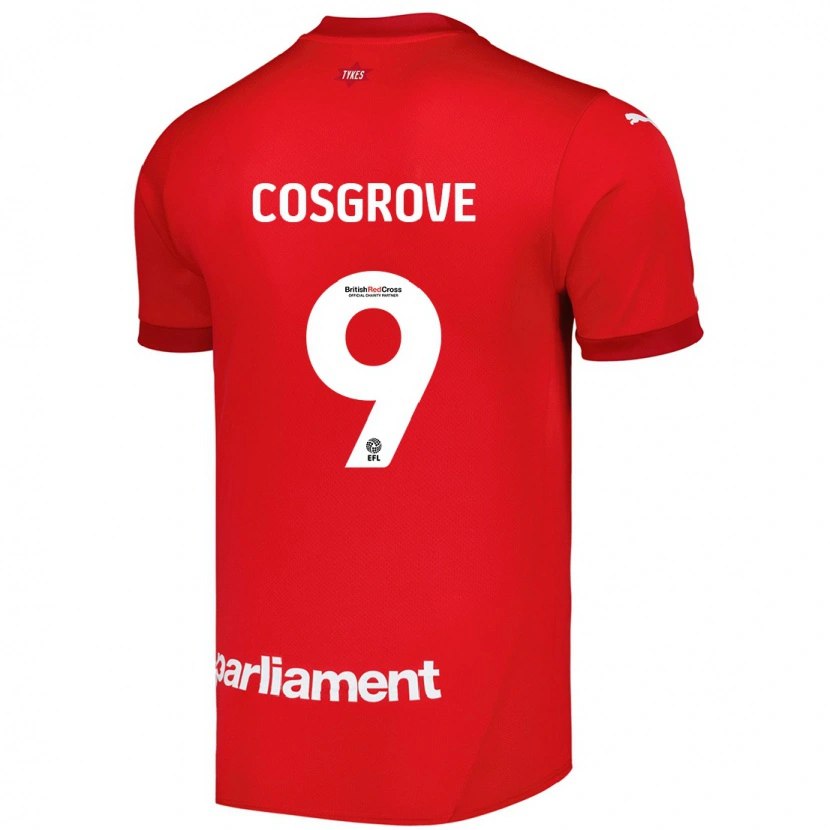 Danxen Kid Sam Cosgrove #9 Red Home Jersey 2024/25 T-Shirt