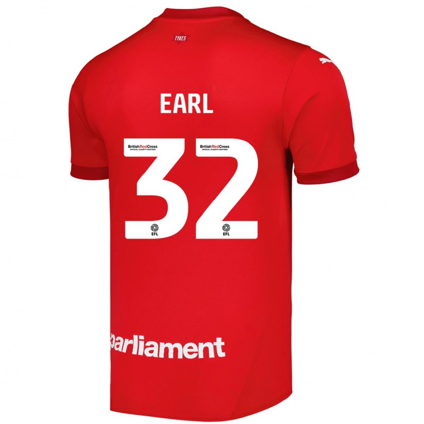 Danxen Kid Josh Earl #32 Red Home Jersey 2024/25 T-Shirt