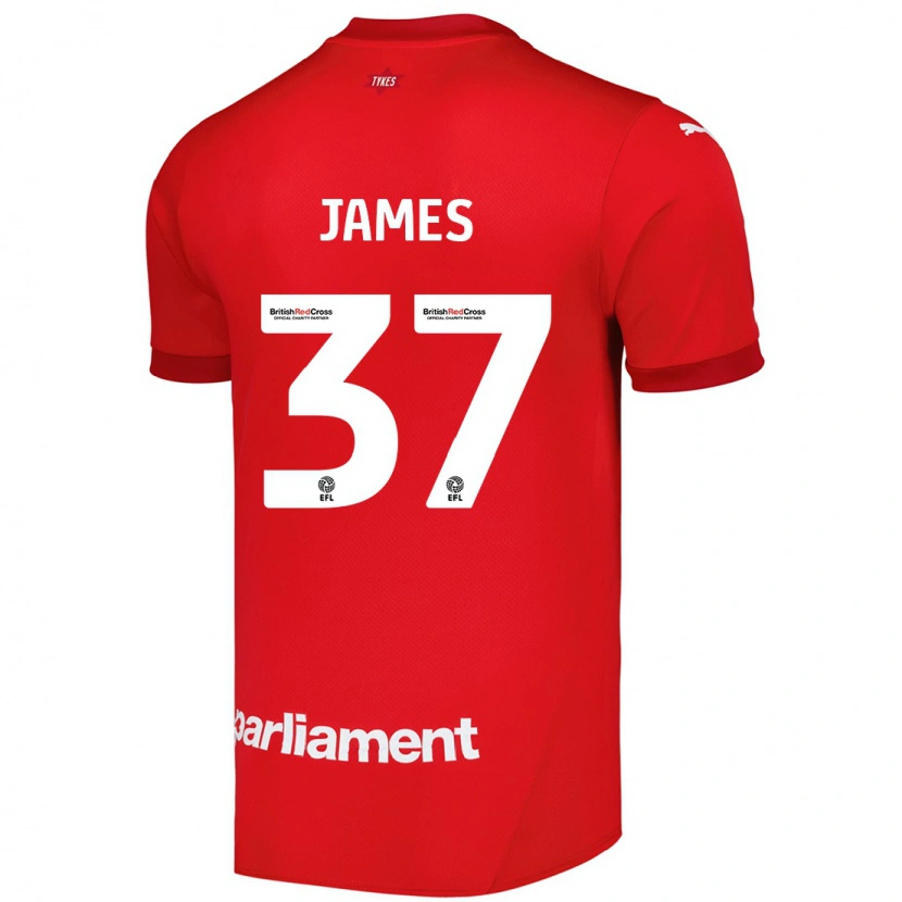 Danxen Kid Nathan James #37 Red Home Jersey 2024/25 T-Shirt