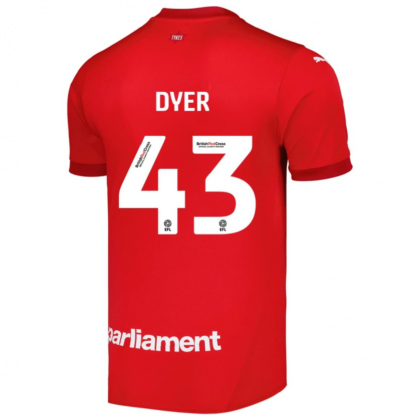 Danxen Kid Josiah Dyer #43 Red Home Jersey 2024/25 T-Shirt