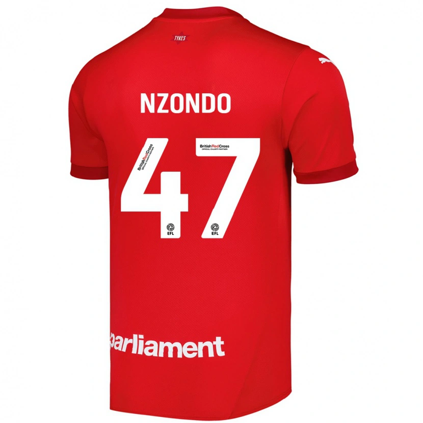 Danxen Kid Emmaisa Nzondo #47 Red Home Jersey 2024/25 T-Shirt