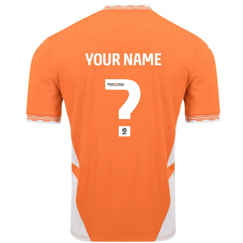 Danxen Kid Your Name #0 Orange White Home Jersey 2024/25 T-Shirt