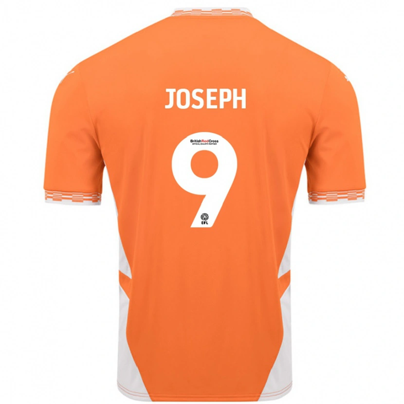 Danxen Kid Kyle Joseph #9 Orange White Home Jersey 2024/25 T-Shirt