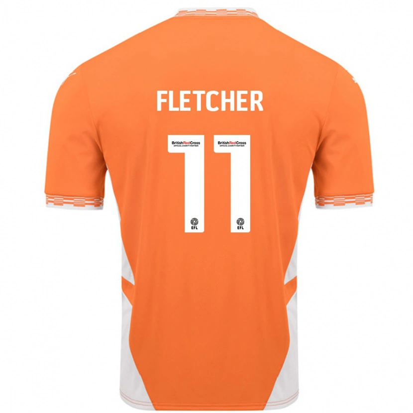 Danxen Kid Ashley Fletcher #11 Orange White Home Jersey 2024/25 T-Shirt