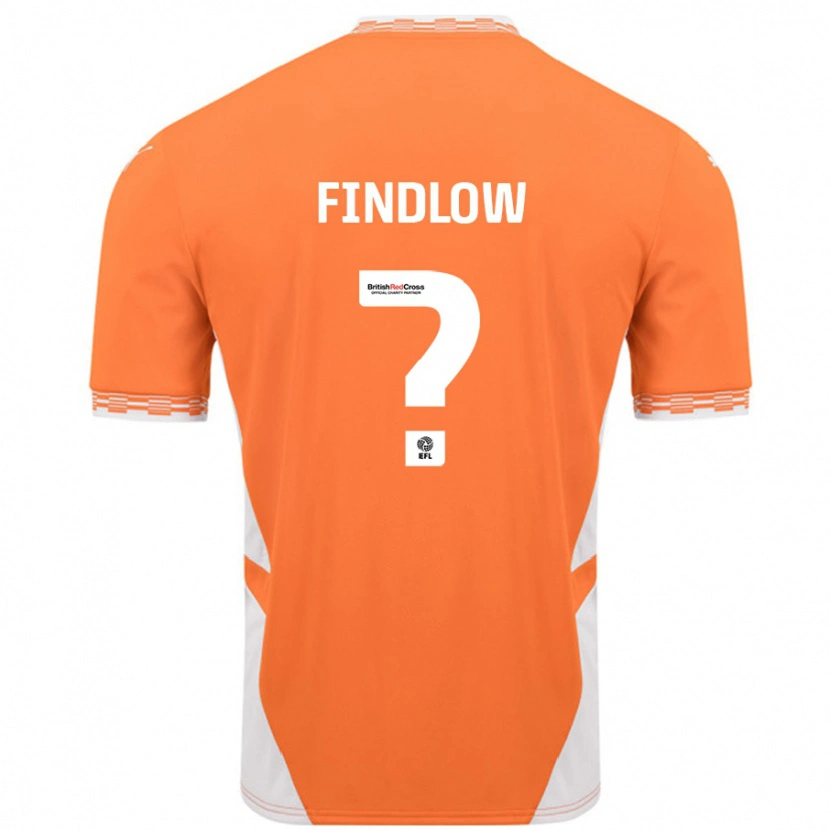 Danxen Kid Luke Findlow #0 Orange White Home Jersey 2024/25 T-Shirt