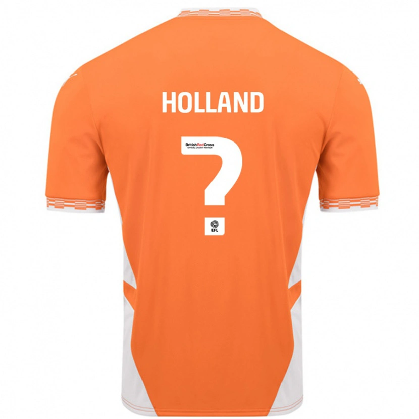 Danxen Kid Bella Holland #0 Orange White Home Jersey 2024/25 T-Shirt