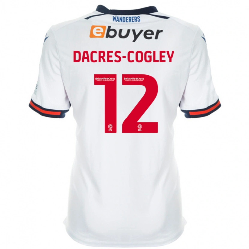 Danxen Kid Josh Dacres-Cogley #12 White Home Jersey 2024/25 T-Shirt