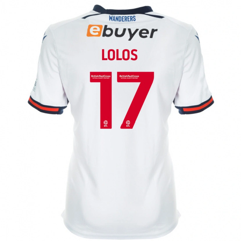 Danxen Kid Klaidi Lolos #17 White Home Jersey 2024/25 T-Shirt