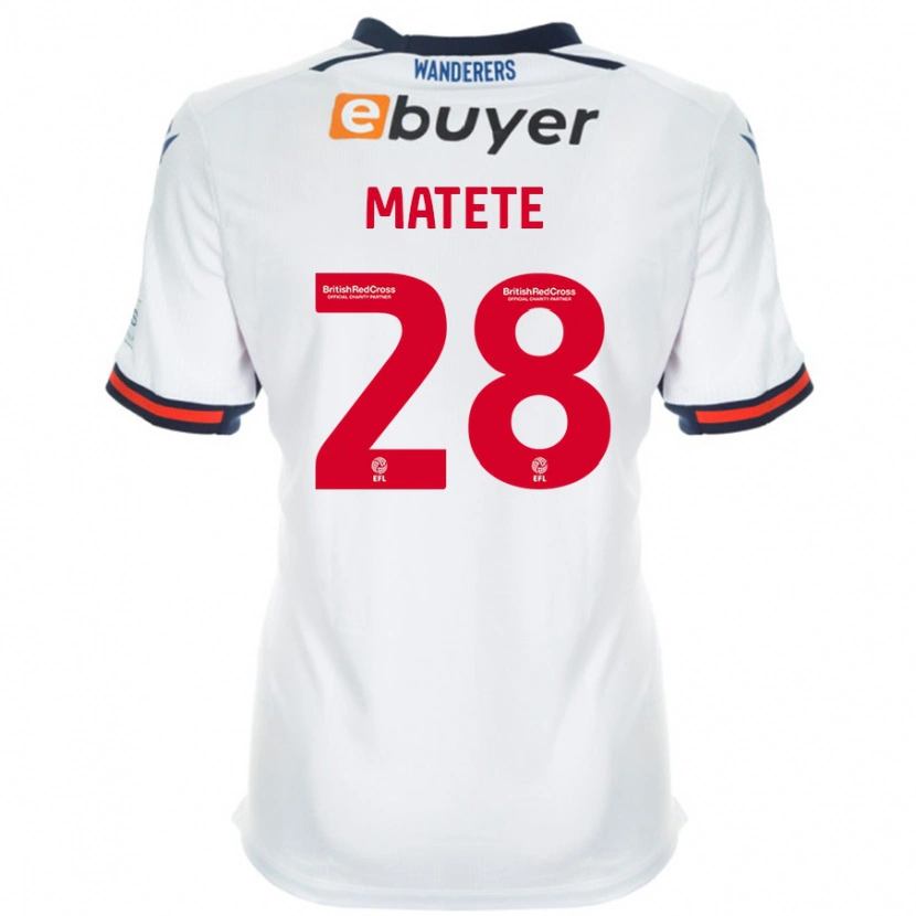 Danxen Kid Jay Matete #28 White Home Jersey 2024/25 T-Shirt