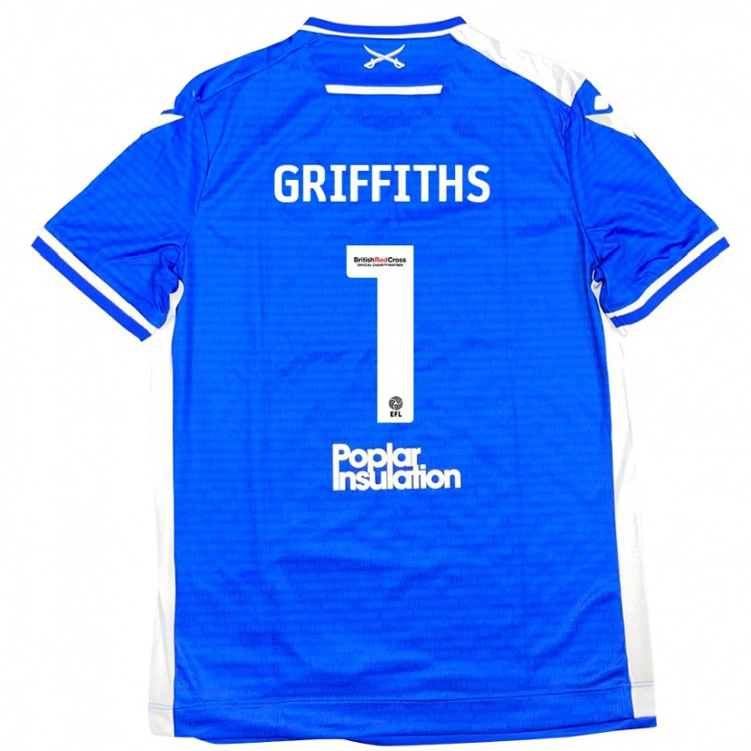 Danxen Kid Josh Griffiths #1 Blue White Home Jersey 2024/25 T-Shirt