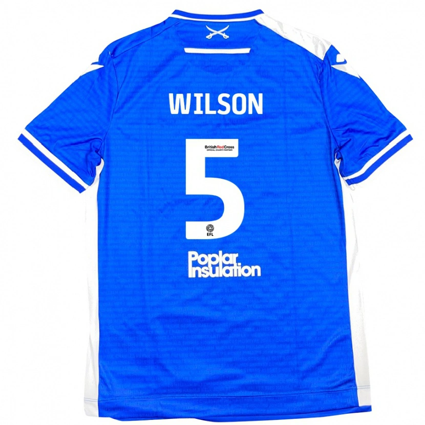 Danxen Kid James Wilson #5 Blue White Home Jersey 2024/25 T-Shirt