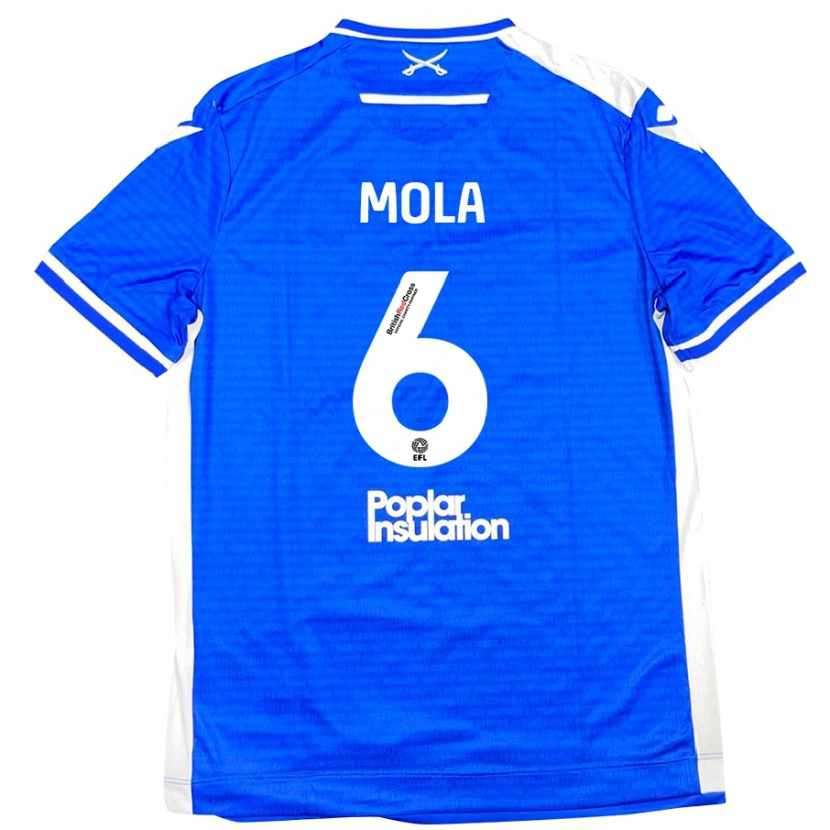 Danxen Kid Clinton Mola #6 Blue White Home Jersey 2024/25 T-Shirt