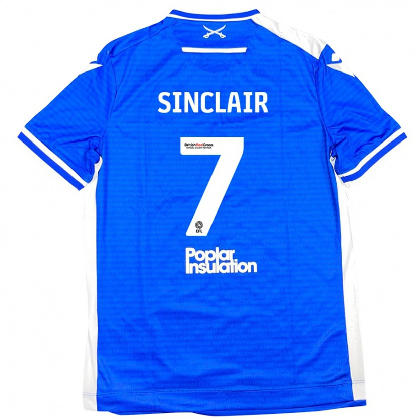 Danxen Kid Scott Sinclair #7 Blue White Home Jersey 2024/25 T-Shirt