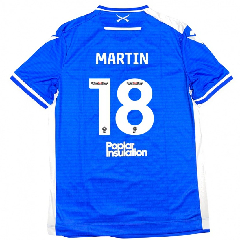 Danxen Kid Chris Martin #18 Blue White Home Jersey 2024/25 T-Shirt