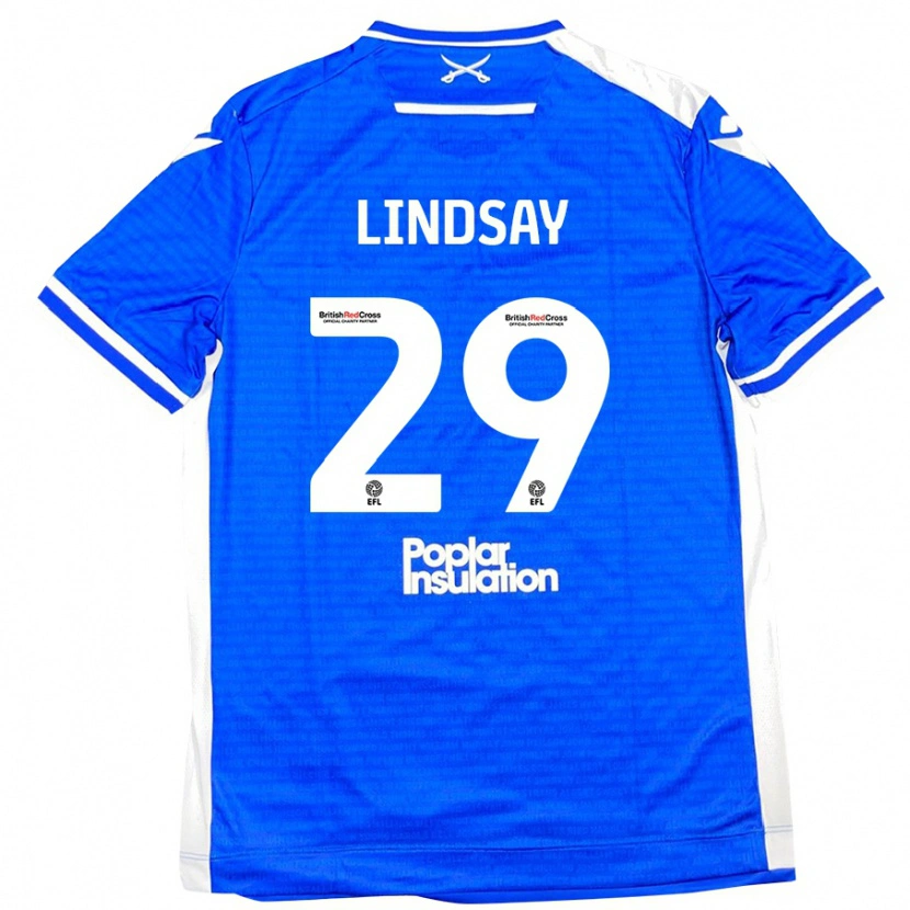 Danxen Kid Jamie Lindsay #29 Blue White Home Jersey 2024/25 T-Shirt