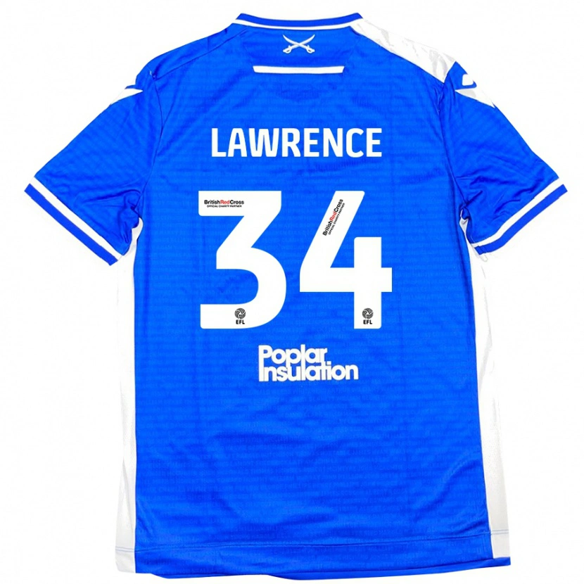 Danxen Kid Jerry Lawrence #34 Blue White Home Jersey 2024/25 T-Shirt