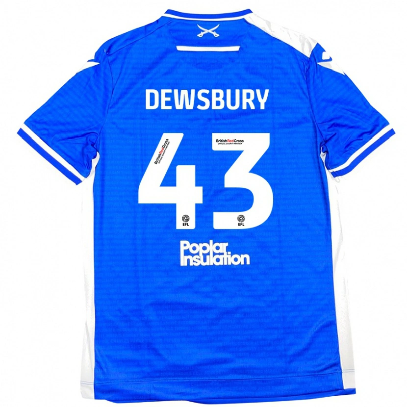 Danxen Kid Ollie Dewsbury #43 Blue White Home Jersey 2024/25 T-Shirt