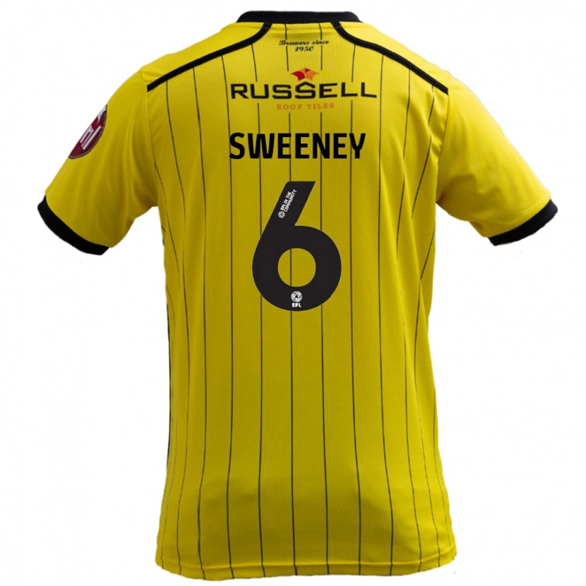 Danxen Kid Ryan Sweeney #6 Yellow Home Jersey 2024/25 T-Shirt