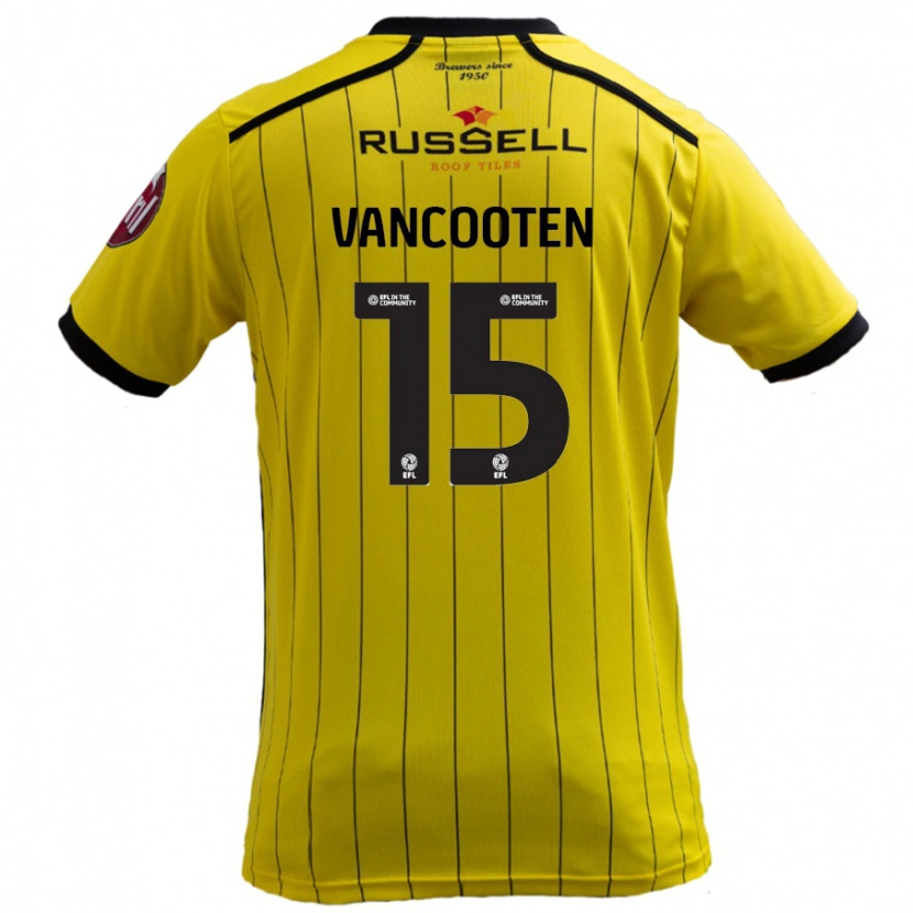 Danxen Kid Terence Vancooten #15 Yellow Home Jersey 2024/25 T-Shirt