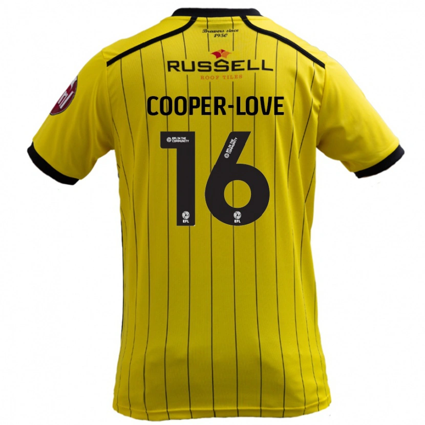 Danxen Kid Jack Cooper-Love #16 Yellow Home Jersey 2024/25 T-Shirt