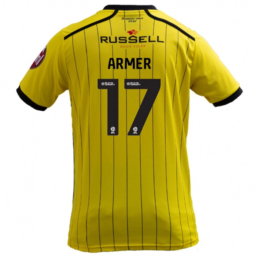 Danxen Kid Jack Armer #17 Yellow Home Jersey 2024/25 T-Shirt