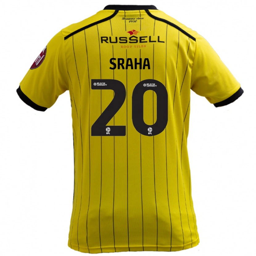 Danxen Kid Jason Sraha #20 Yellow Home Jersey 2024/25 T-Shirt