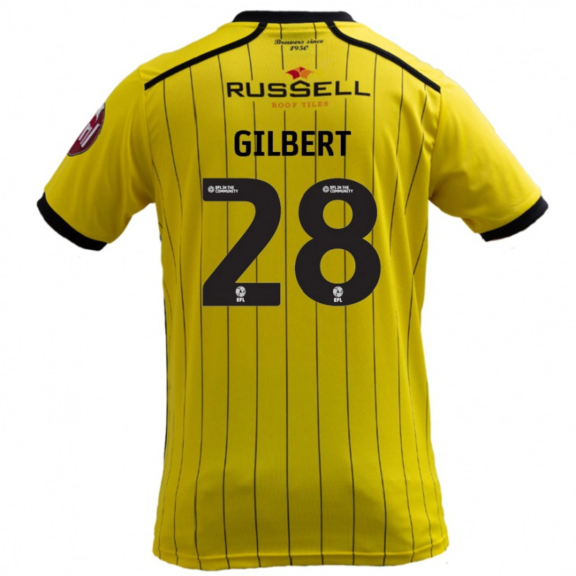 Danxen Kid Cameron Gilbert #28 Yellow Home Jersey 2024/25 T-Shirt