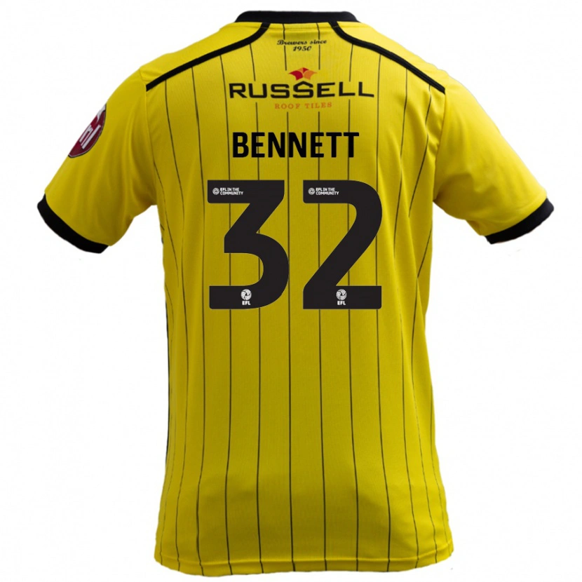 Danxen Kid Mason Bennett #32 Yellow Home Jersey 2024/25 T-Shirt