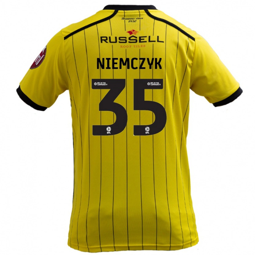 Danxen Kid Jakub Niemczyk #35 Yellow Home Jersey 2024/25 T-Shirt