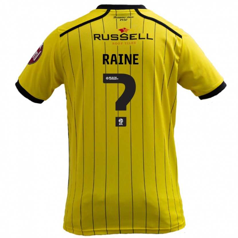 Danxen Kid Max Raine #0 Yellow Home Jersey 2024/25 T-Shirt