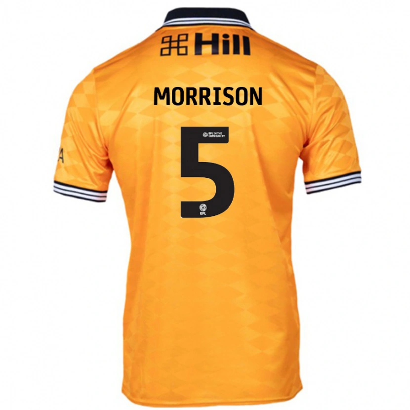 Danxen Kid Michael Morrison #5 Orange Home Jersey 2024/25 T-Shirt