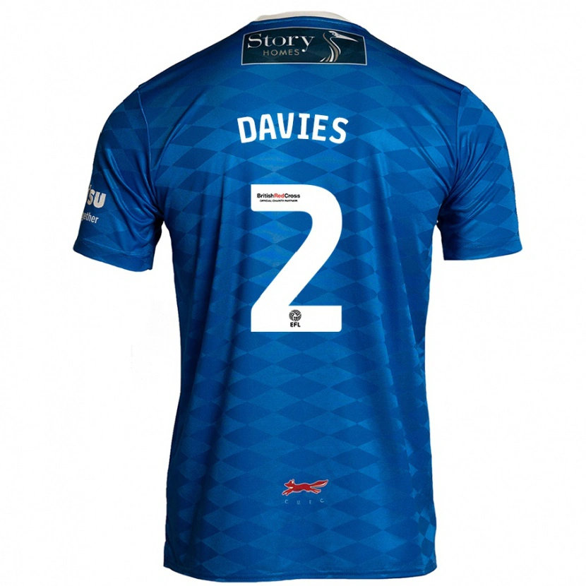 Danxen Kid Archie Davies #2 Blue Home Jersey 2024/25 T-Shirt